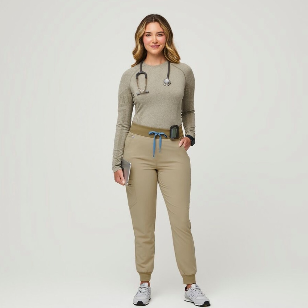 Women's Sandstone Zamora™ High Waisted - Jogger Scrub Pants - S / Sandstone NWT